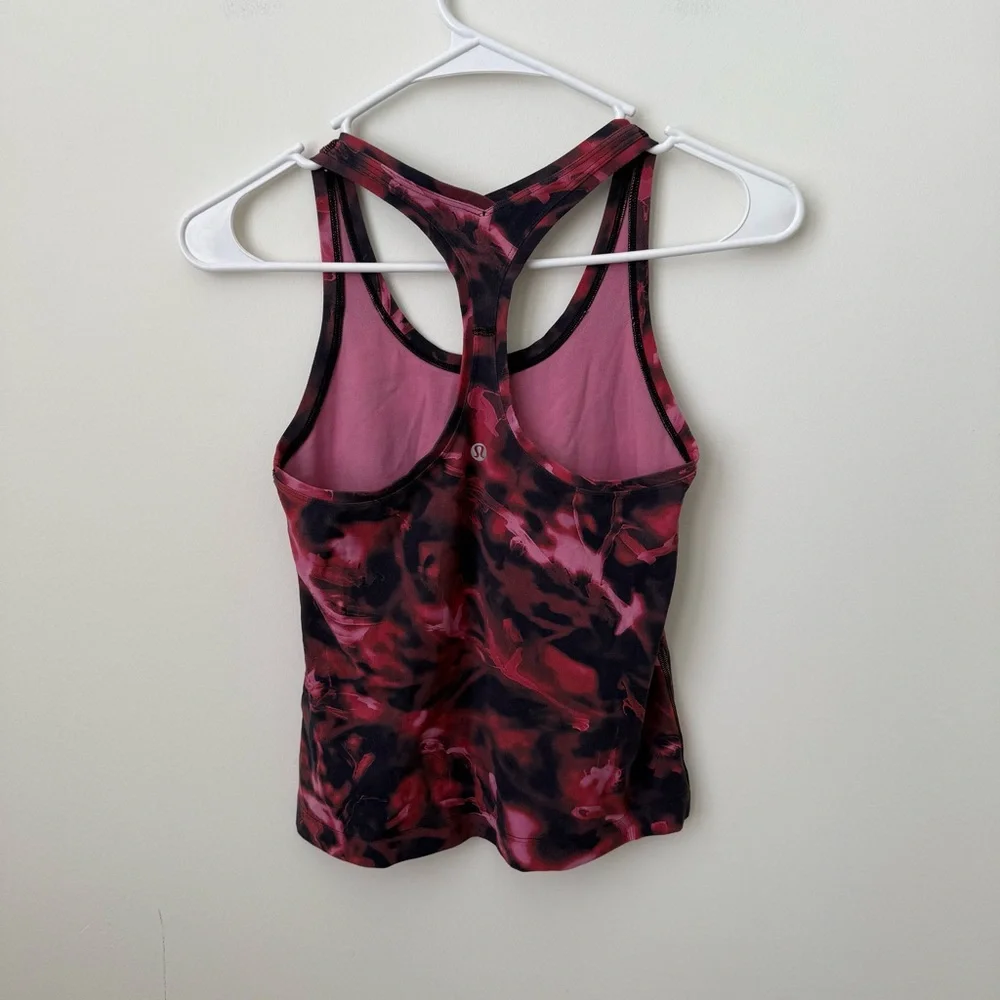 Lululemon Cool Racerback Short‎ Tank Top *Nulu Intensity Pink Blossom Multi 6